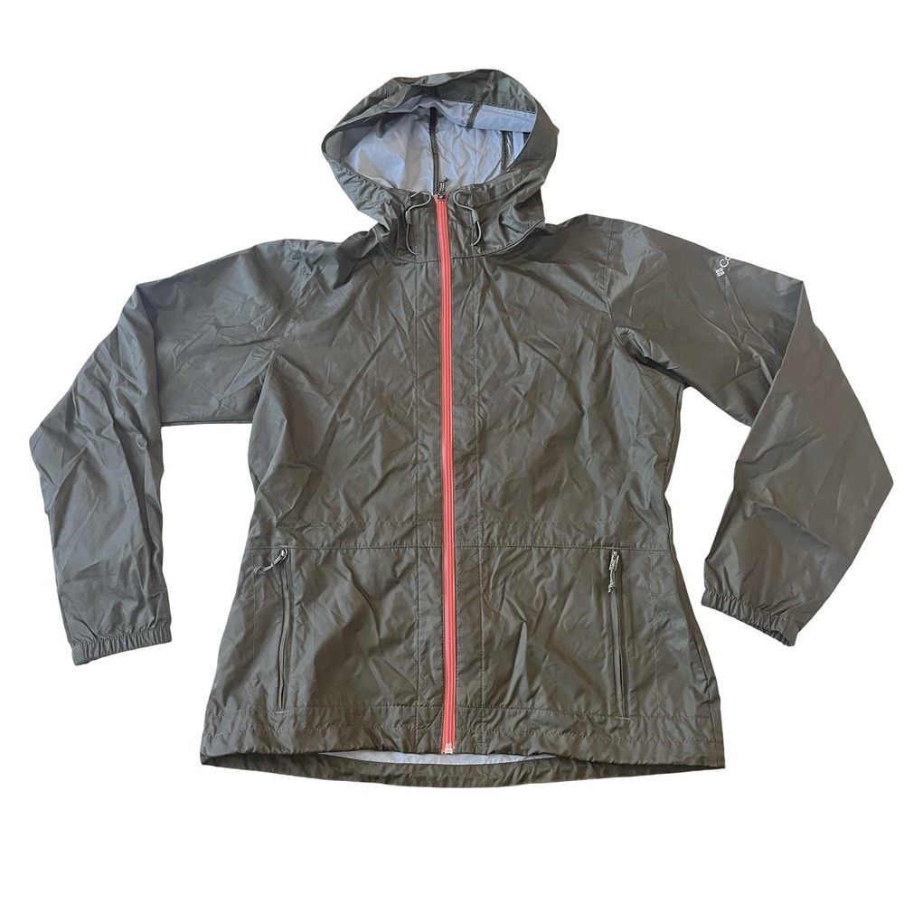Columbia Women's Size M‎ Windbreaker Army Green Lightweight Hood Packable